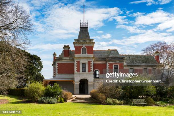 coolart historic homestead in somers, victoria - groenhout stock pictures, royalty-free photos & images
