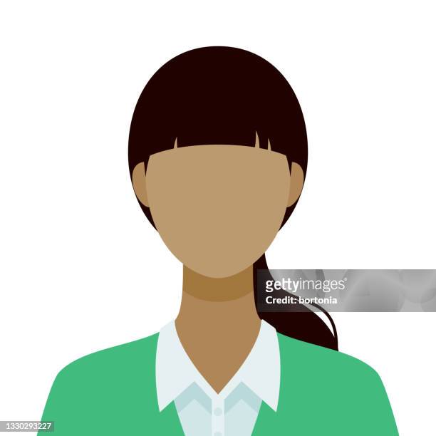 weibliches avatar-symbol - north african ethnicity stock-grafiken, -clipart, -cartoons und -symbole