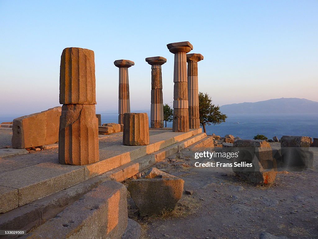 Ruins of temple of Athena in Assos  (The i