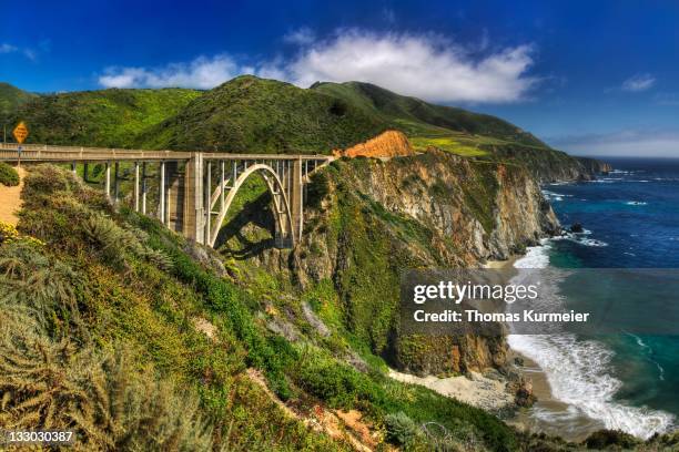 bixby bridge - big sur stock-fotos und bilder