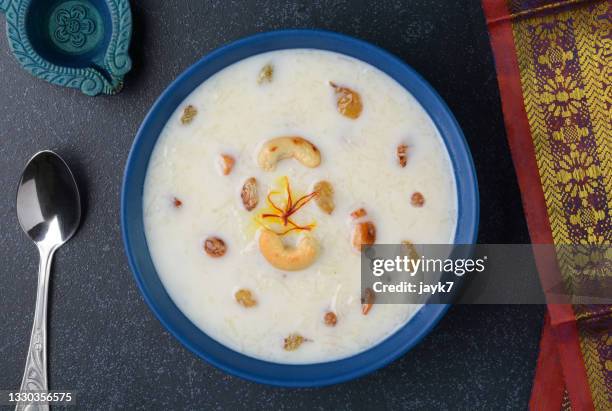 kheer dish - mithai stock pictures, royalty-free photos & images