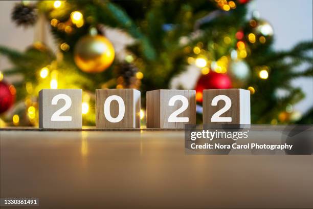 new year 2022 concept - christmas countdown stock pictures, royalty-free photos & images