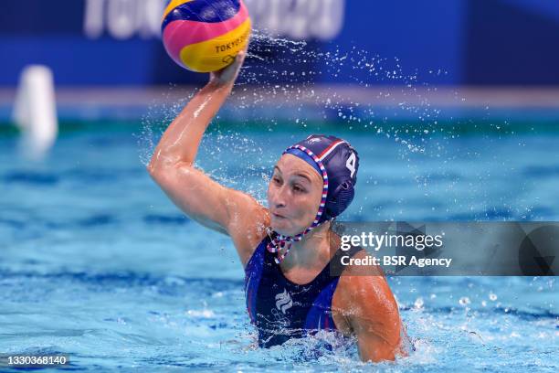 Elvina Karimova of ROC during the Tokyo 2020 Olympic Waterpolo Tournament Women match between China and ROC at Tatsumi Waterpolo Centre on July 24,...