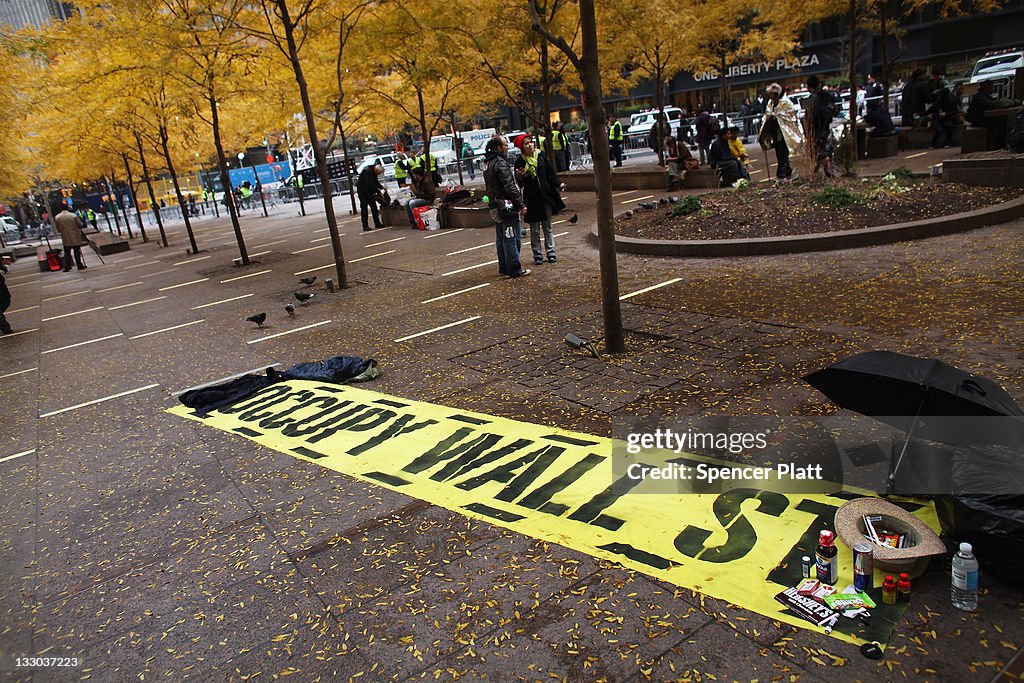 Occupy Wall Street Camp In Zuccotti Park Cleared By NYPD