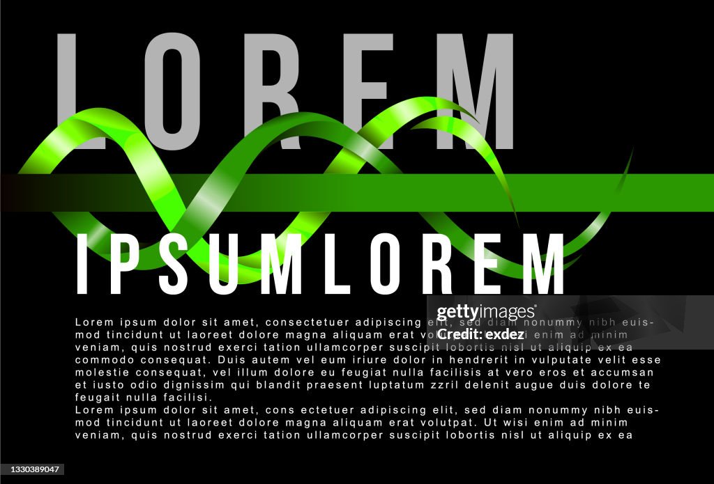 Long Ribbon Wave Ribbon Wave Design Copy Space High-Res Vector Graphic - Getty Images