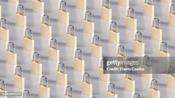 padlock pattern background - safe data stockfoto's en -beelden