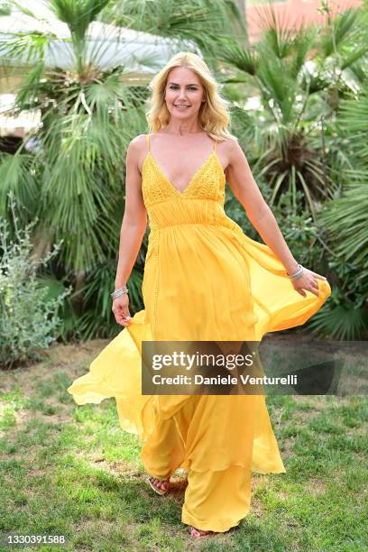 Valeria Mazza attends the Filming Italy Festival at Forte Village Resort on July 24, 2021 in Santa Margherita di Pula, Italy.