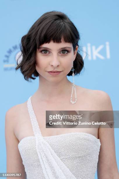 Ludovica Francesconi attends the photocall at the Giffoni Film Festival 2021 on July 24, 2021 in Giffoni Valle Piana, Italy.