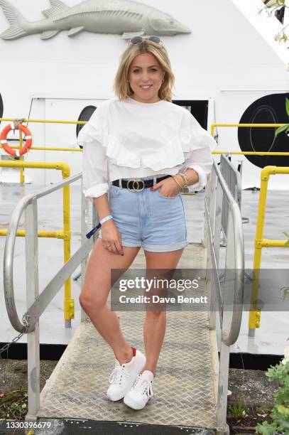 Olivia Cox at the ABB FIA Formula E Heineken London E-Prix at ExCel on July 24, 2021 in London, England.