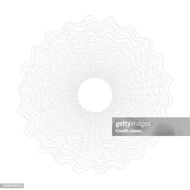 regelmäßige ringe mit wellenmuster, wie baumringe auf weiß, vektor - tree rings stock-grafiken, -clipart, -cartoons und -symbole