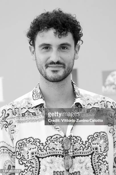 Carl Brave attends the photocall at the Giffoni Film Festival 2021 on July 24, 2021 in Giffoni Valle Piana, Italy.