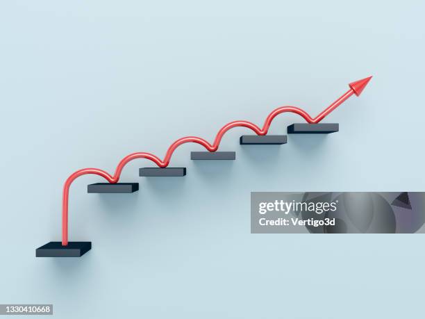 concetto di scale il passo successivo - fare un passo foto e immagini stock