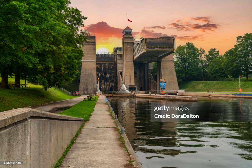 Peterborough Lift Lock National Historic Site, Trent-Severn Waterway, Lock 21, Peterborough, Canada