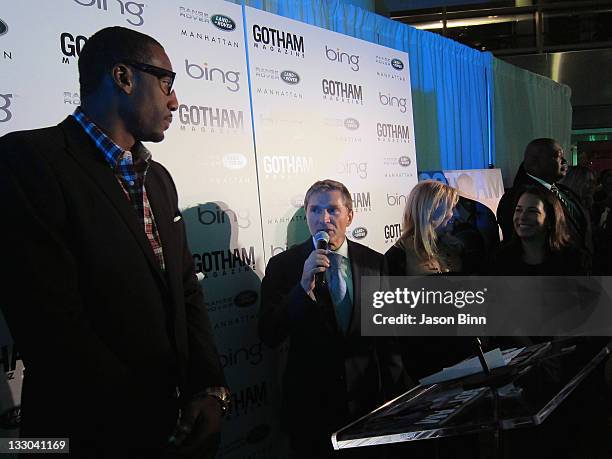 Player Amar'e Stoudemire, President and CEO of Manhattan Automobile Company, Gary Flom, Publisher of Niche Media Debra Halpert and Editor-in-Chief of...