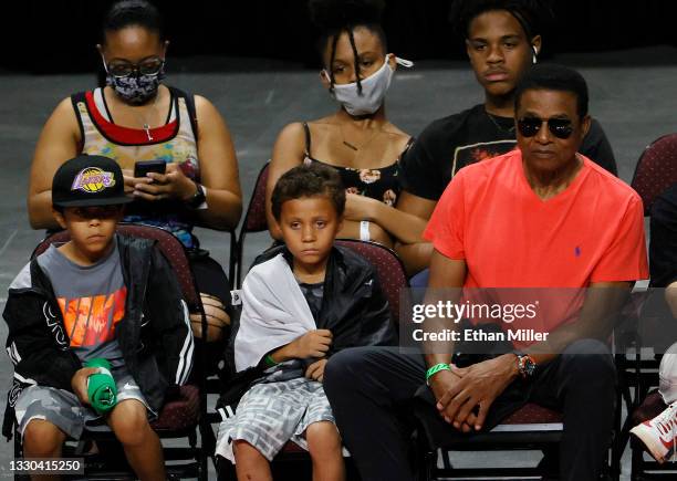 Singer Jackie Jackson attends week three of the BIG3 at the Orleans Arena on July 24, 2021 in Las Vegas, Nevada.