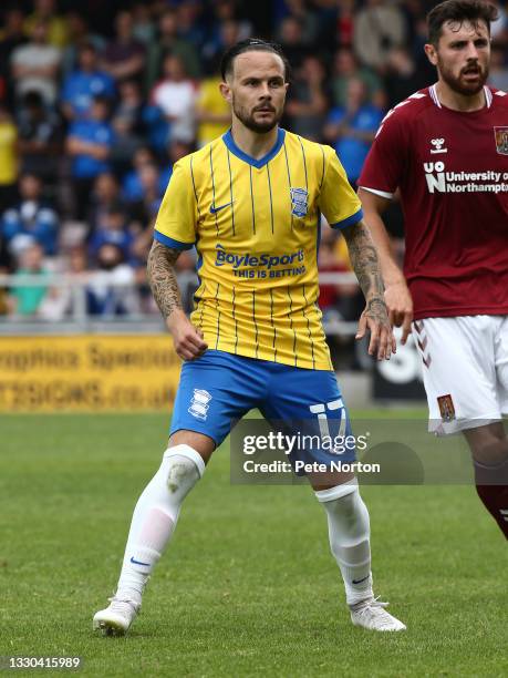 Ivan Sanchez of Birmingham City in action during the pre-Season Friendly match between Northampton Town and Birmingham City at Sixfields on July 24,...