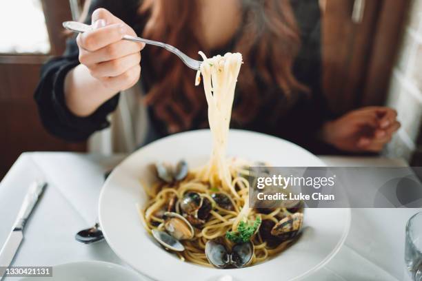 italian lunch - eating seafood stock pictures, royalty-free photos & images