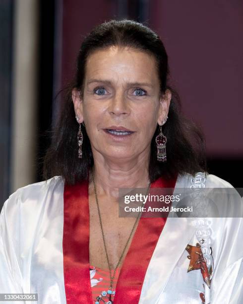 Princess Stephanie of Monaco attends the Fight Aids Gala at Sporting Monte-Carlo on July 24, 2021 in Monte-Carlo, Monaco.