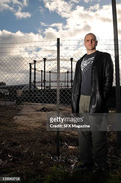 Portrait of English fantasy author China Mieville, taken on March 25, 2009 in London.