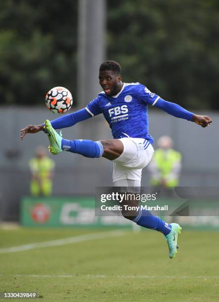 Kelechi Iheanacho of Leicester City during the Pre-Season Friendly match between Burton Albion and Leicester City at Pirelli Stadium on July 24, 2021...