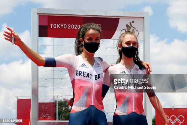 Prior to during the Women's road race on day two of the Tokyo 2020 Olympic Games at Fuji International Speedway on July 25, 2021 in Oyama, Shizuoka,...