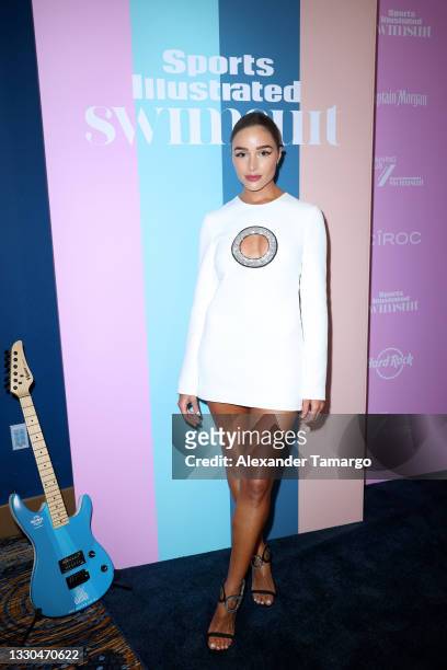 Olivia Culpo attends the Sports Illustrated Swimsuit celebration of the launch of the 2021 Issue on July 24, 2021 in Hollywood, Florida.