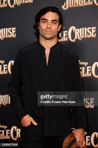 Diego Osorio attends the World Premiere Of Disney's "Jungle Cruise" at Disneyland on July 24, 2021 in Anaheim, California.