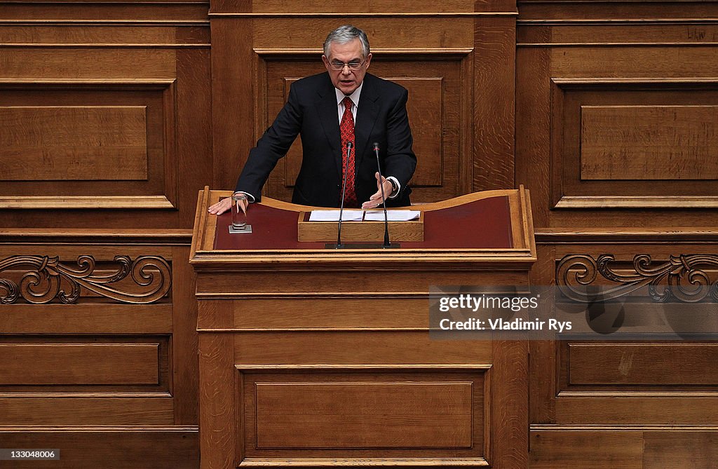 New Greek Prime Minister Lucas Papademos Faces Parliamentary Confidence Vote
