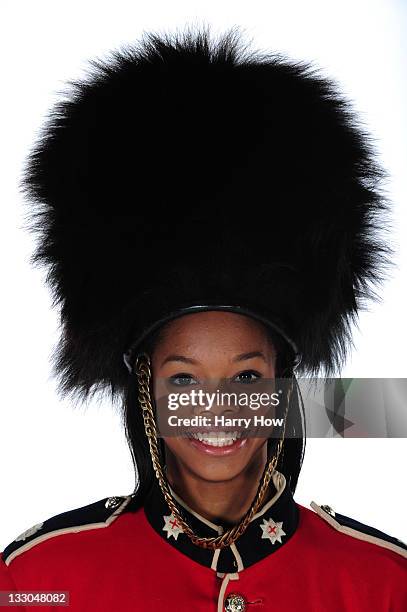 Gymnast Gabrielle Douglas poses for a portrait during the USOC Portrait Shoot at Smashbox West Hollywood on November 16, 2011 in West Hollywood,...