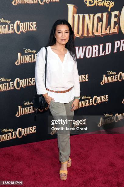 Ming-Na Wen arrives at the world premiere for JUNGLE CRUISE, held at Disneyland in Anaheim, California on July 24, 2021.