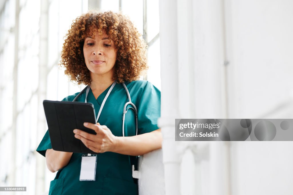 Female healthcare professional