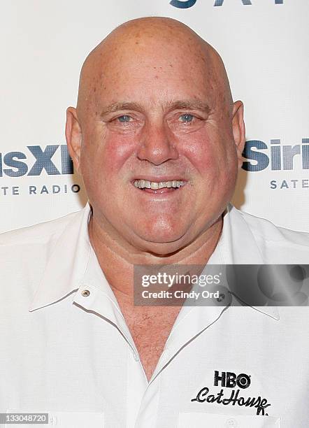 Bunny Ranch founder Dennis Hof visits SiriusXM Studio on November 16, 2011 in New York City.