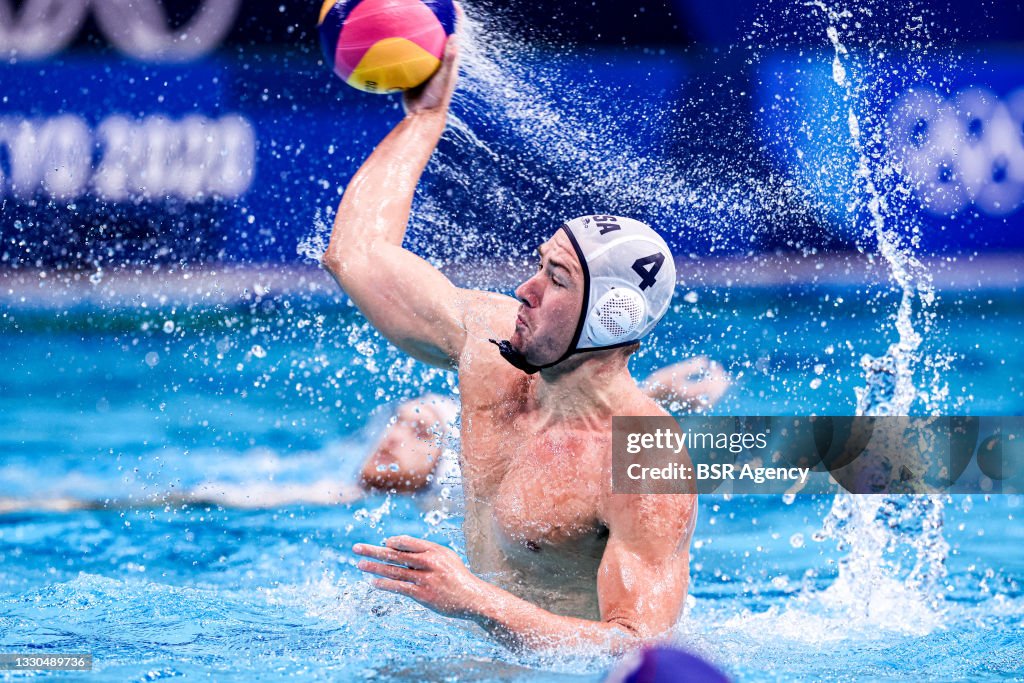 Team United States v Team Japan - Tokyo 2020 Olympic Waterpolo Tournament Men