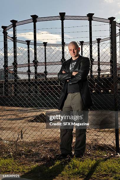 Portrait of English fantasy author China Mieville, taken on March 25, 2009 in London.