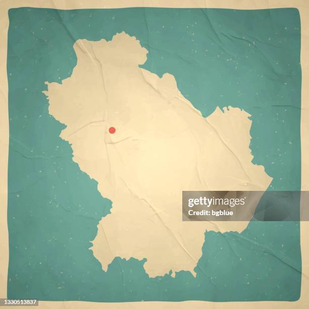 basilicata map in retro vintage style - old textured paper - basilicata region stock illustrations