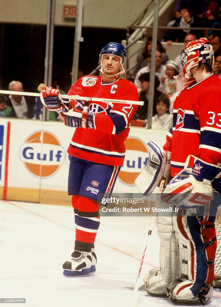 Guy Carbonneau With Patrick Roy
