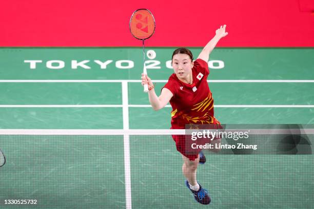 Yuta Watanabe and Arisa Higashino of Team Japan compete against Simon Wing Hang Leung and Gronya Somerville of Team Australia during a Mixed Doubles...