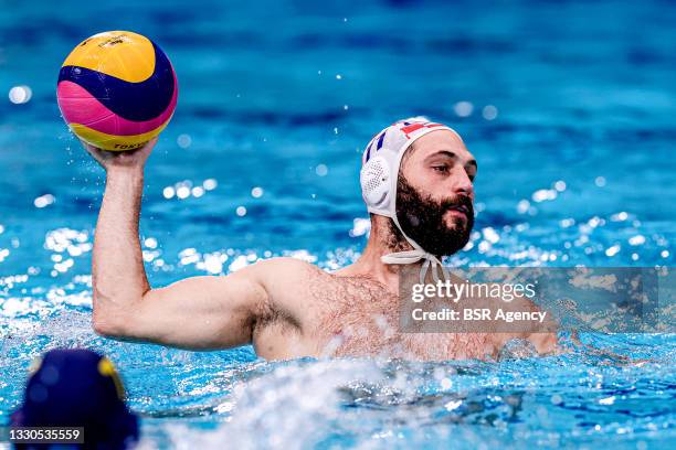 Paulo Obradovic of Croatia during the Tokyo 2020 Olympic Waterpolo Tournament Men match between Team Croatia and Team Kazakhstan at Tatsumi Waterpolo...