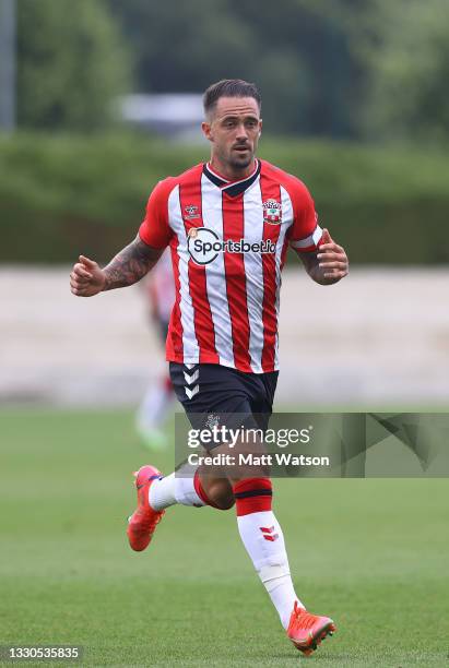 Danny Ings of Southampton during a pre-season friendly match between Southampton FC and Fulham at The Staplewood Campus on July 24, 2021 in...
