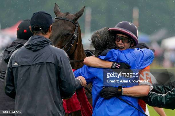 The Delights of winning as Thai Polo NP become champions during The Gold Cup Final for the British Open Polo Championships between UAE Polo Team v...