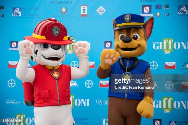 Patrol attend the photocall at the Giffoni Film Festival 2021 on July 25, 2021 in Giffoni Valle Piana, Italy.