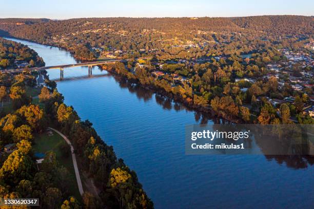 nepean river, nsw, australia - new south wales road stock pictures, royalty-free photos & images