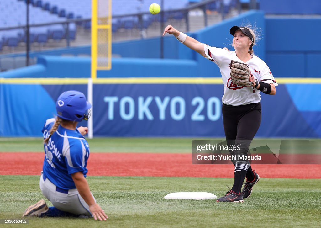 Canada v Italy - Softball - Olympics: Day 3