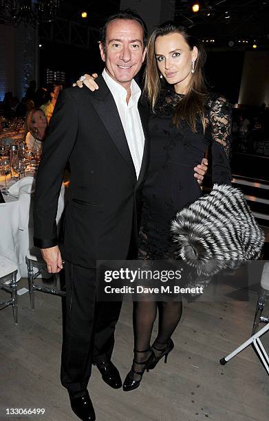 Robert Hanson and Masha Markova attend the BFAMI Gala Dinner and Charity Auction in aid of the British Friends of the Art Museums of Israel at...