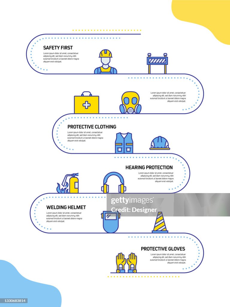 Work Safety Related Process Infographic Template Process Timeline Chart ...