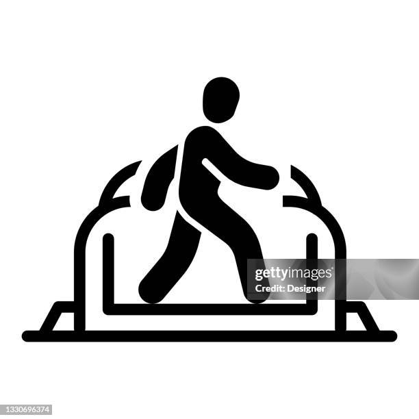 physical theraphy icon, vector symbol illustration. - empty operating room stock illustrations