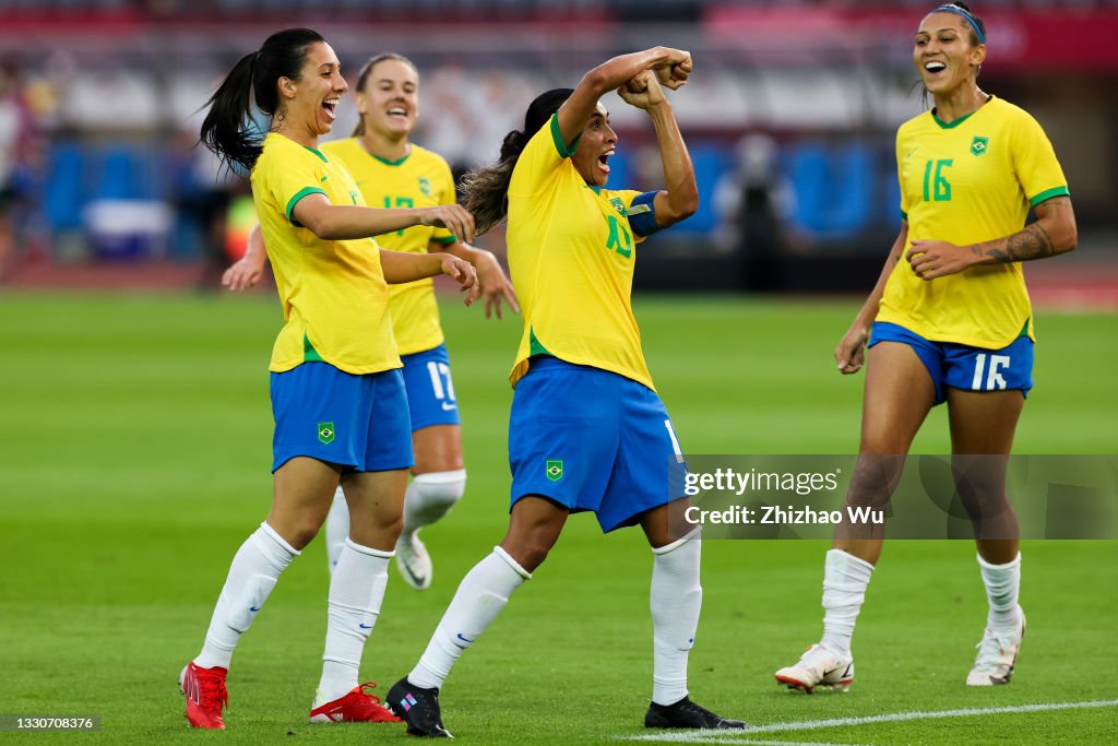 China v Brazil: Women's Football - Olympics: Day -2