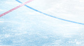 Blank ice skates surface background mockup, top view