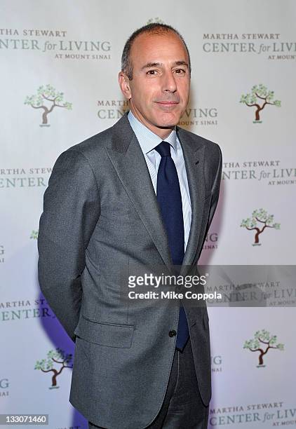 Television broadcaster Matt Lauer attends the Fourth annual Martha Stewart Center for Living at Mount Sinai gala at the Martha Stewart Living...