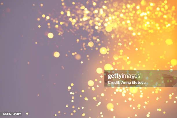 blurred colorful neon background with abstract shadows and lights pattern. copy space for your design. trendy colors of the year - wall summer light imagens e fotografias de stock